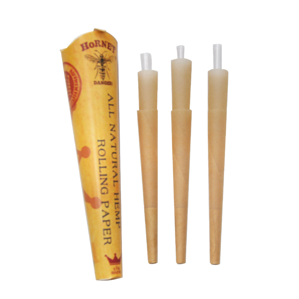 HORNET | 1-1/4 Size Natural Pre-Rolled Paper Cones 6 x 24CT_8