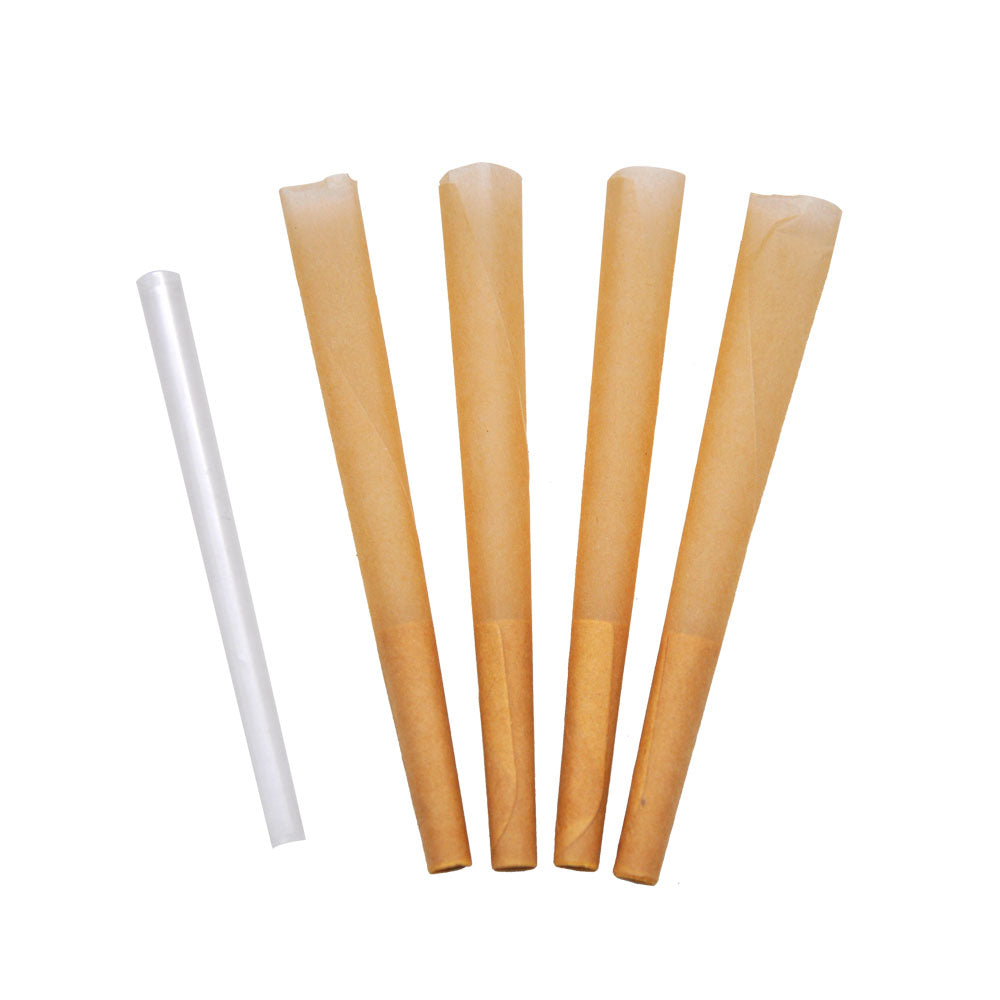 HORNET | Natural Unrefined 1-1/4 Size Pre Rolled Paper Cones Smoking 32 Pack Cone_2