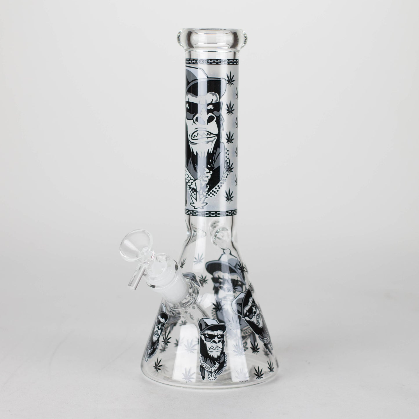 10" Gorilla Designs Glow In The Dark beaker bong In the Box [PIP302]_12