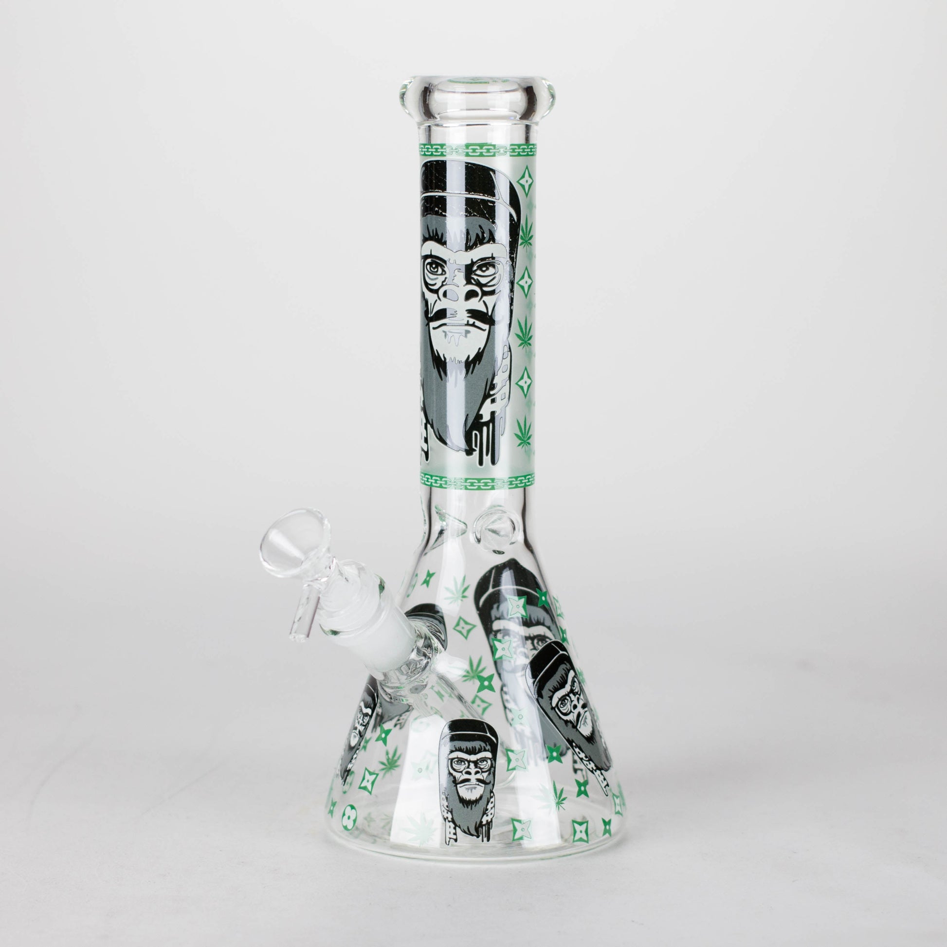 10" Gorilla Designs Glow In The Dark beaker bong In the Box [PIP302]_8