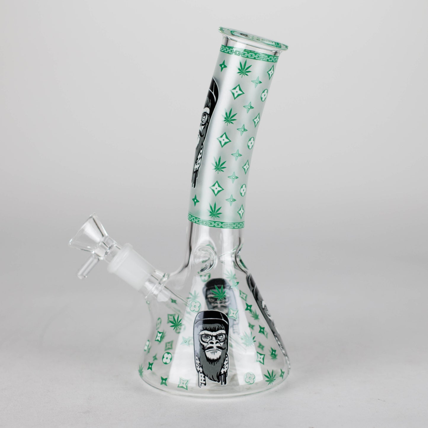 8.5" Gorilla Designs Glow In The Dark beaker bong In the Box [PIP301]_13