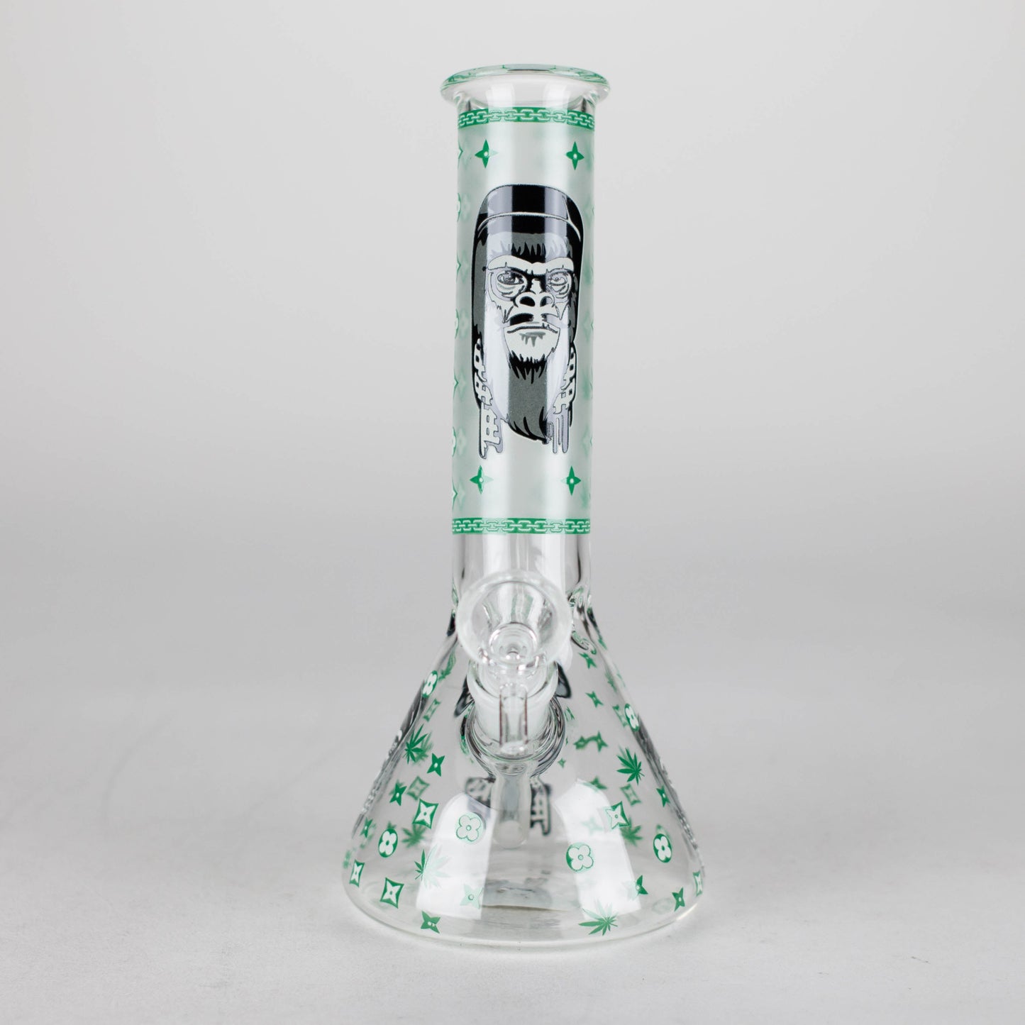 8.5" Gorilla Designs Glow In The Dark beaker bong In the Box [PIP301]_1