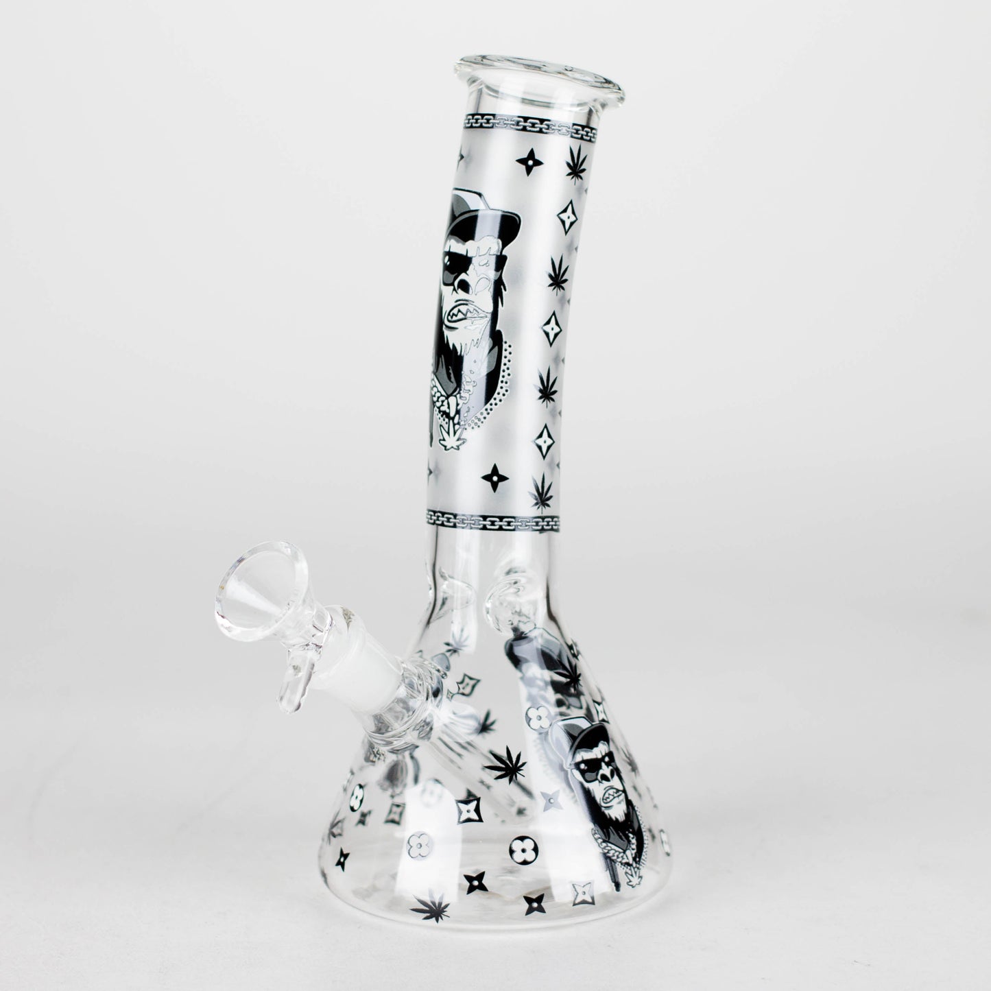 8.5" Gorilla Designs Glow In The Dark beaker bong In the Box [PIP301]_12