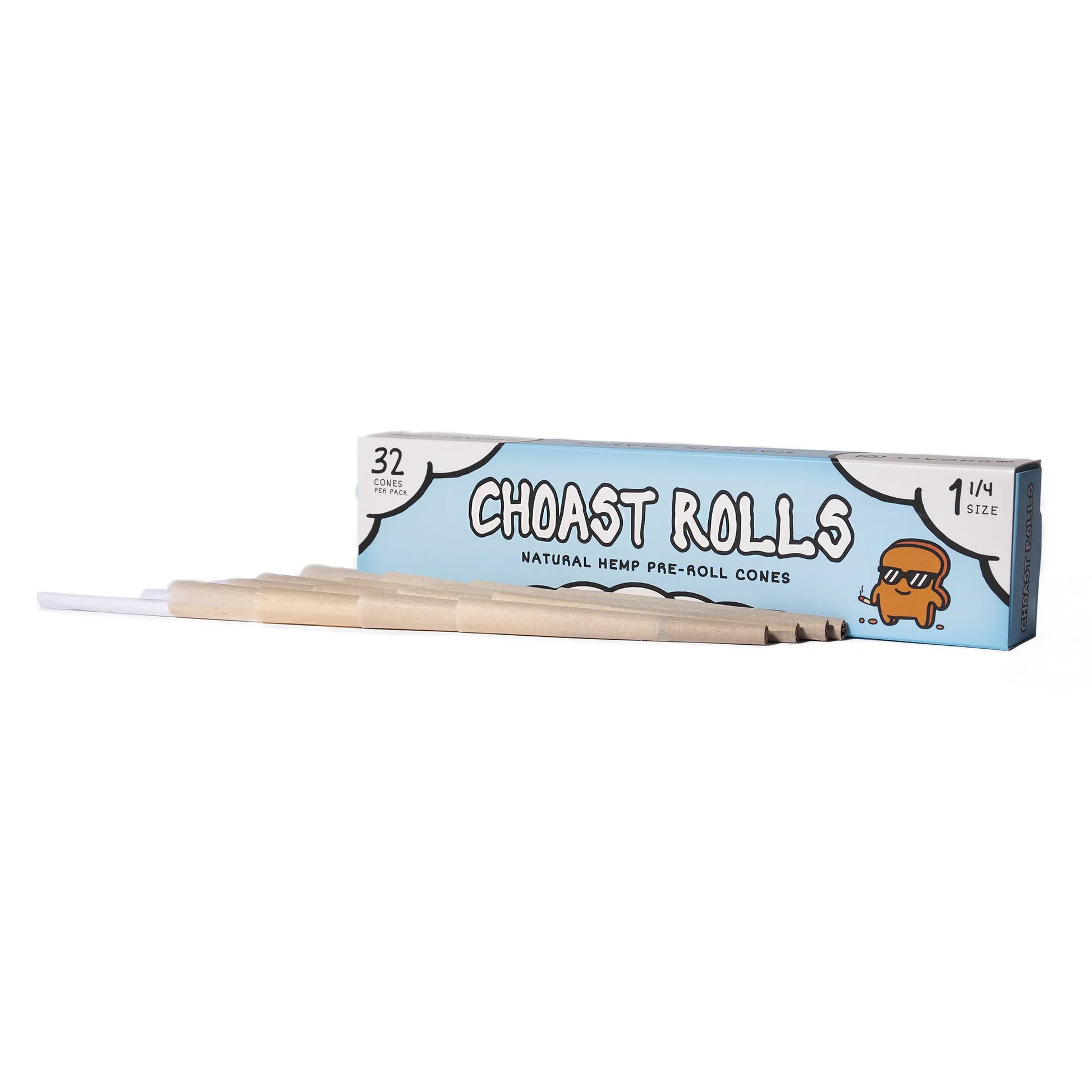 Choast Rolls | 32 Pack Bulk Hemp Cones 1 1/4_0